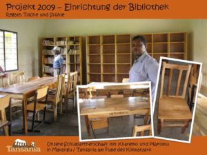 Projekt 2009 - Einrichtung der Bibliothek