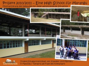 Projekt 2010/2011 - Eine High School für Marangu